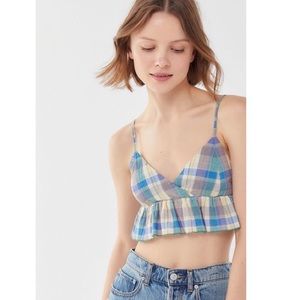 Urban Outfitters Jessica Madras Peplum Cropped Top